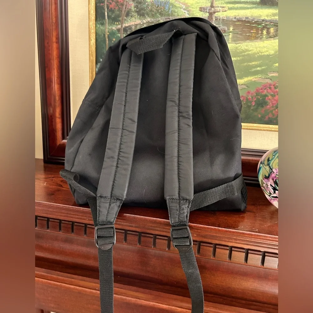NWOT Fun & Cute black backpack with great front multiple zipper pockets